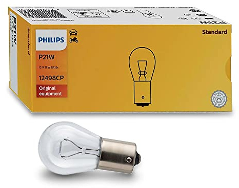 Philips 0730502 12498CP Halogenlampen P21W 12V, 10 Stück