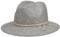 Lipodo Tiroler Berghut Damen/Herren - Trachtenhut auf Wollfilz mit Kordel - Wanderhut Made In Italy - Hut Herbst/Winter - Travellerhut grau S (54-55 cm)