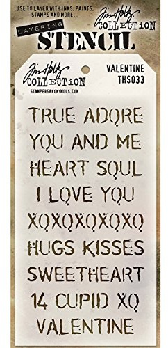 Stampers Anonymous_AGW Tim Holtz Valentine Stencils