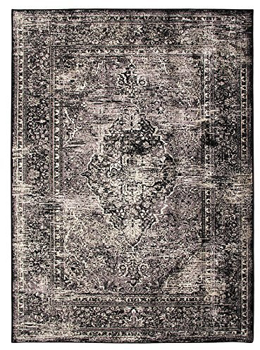 Teppich Antika (200 x 140 cm) grau – pflaume – Viskose
