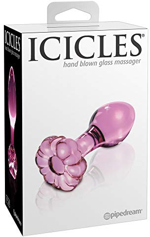 Icicles No 48 Pink Glass Butt Plug