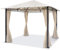 TOOLPORT Gartenpavillon 3x3 m wasserdicht Premium Pavillon mit 4 Seitenteilen Gartenzelt ca. 220g/m² Dachplane in Creme Partyzelt