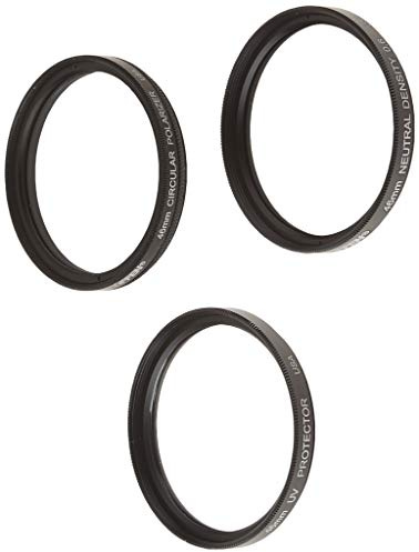Tiffen Digital Essentials Filter Kit for 46mm (UV Protector + Circular Polarizer + Neutral Density 0.6)
