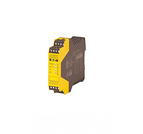 Eaton 118702 Sicherheitsrelais zur not-Halt-/Schutztür-Überwachung, 24VDC/AC, 3 Freigabepfade