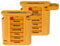 Medikamentendosierer orange Tablettenbox 2er Set (=2Stück) Tablettendosierer Pillendose 7 Tage Medikamenten Dosierer Original Tiga-Med Qualität