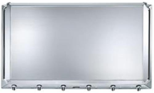 Smeg - Tapa Cristal Smeg C90Cx1, Inox, Para Encimera Indep. De 90Cm
