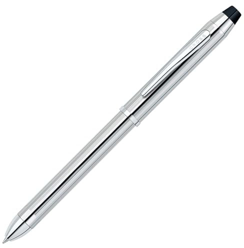 Cross Tech 3+ Multifunktionsschreibgerät (Standardbox, Drehbleistift, Kugelschreiber, Radierer/Stylus Kappe) glanzchrom