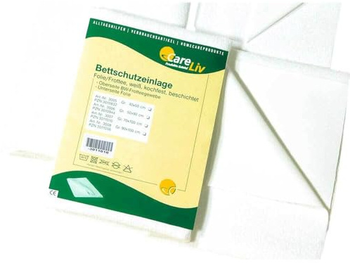 BETTSCHUTZEINLAGE Folie Frottee 50x90 cm 1 St