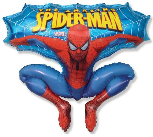 Hüpfball Spiderman geformte Ballon 26 Folie [Spielzeug]