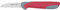 Coltello da Cucina Clauss T-18428, Lame Rivestite al Nitruro di Titanio, 6 Cm, Grigio/Rosso