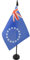 AZ FLAG - Tischflagge Cook Island - 15x10 cm - Insel Cook Tischfahne 10 x 15 Cm - Flaggen