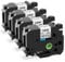 Label KINGDOM TZe-251 Schriftband 24mm Kompatibel mit Brother P-Touch Bänder 24mm TZe Schriftband TZ Tape 24 mm 0.94 Laminated White Schwarz auf Weiß für Brother PTouch PT-D600 PT-D610BT PT-P710BT