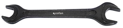 Cofan 09512140 - Llave fija reforzada doble boca (24-30 mm) color negro
