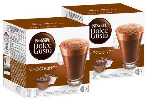 Nescafé Dolce Gusto Chococino, Lot de 2, 2 x 16 Capsules (16 portions)
