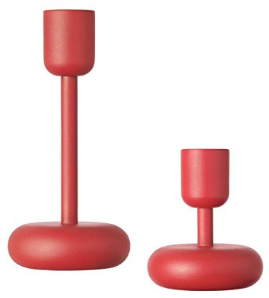 Nappula Kerzenständer Set rot 170mm & 183mm