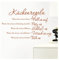 Grandora Wandtattoo Küchenregeln I haselnussbraun (BxH) 58 x 36 cm I Küche Spruch Zitat Aufkleber selbstklebend ablösbar Wandaufkleber Wandsticker Sticker W957