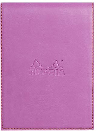 Rhodia 128211C Notizblock N12 mit Schutzhülle Lila