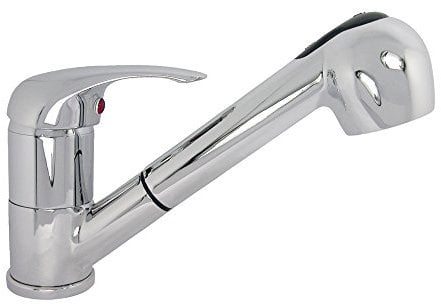 PUTEUS Niederdruck Armatur MIX in Chrom mit verstellbarer Handbrause