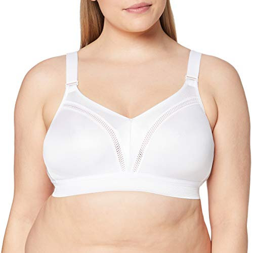 TriAction Womens Workout N Sports Bra, White, 36D UK