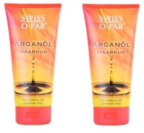 Swiss-o-Par Arganöl Haarkur 400ml, 2er Set (2 x 200ml) für trockenes und glanzloses Haar