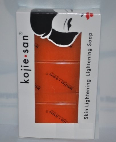 KOJIE SAN SKIN LIGHTENING SOAP 3-PACK, (3X65GRAMS) by Bevi Elements [Beauty] (English Manual)