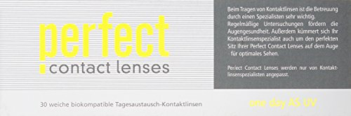 Perfect One Day AS UV Tageslinsen weich, 30 Stück / BC 8.60 mm / DIA 14.20 mm / -4.25 Dioptrien
