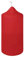Fink Candle/Stumpenkerze,rot,getaucht/H.15cm,D.8cm