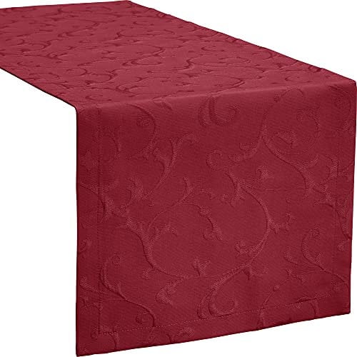 Erwin Müller Tischläufer Düsseldorf bügelfrei Burgund Größe 50x150 cm