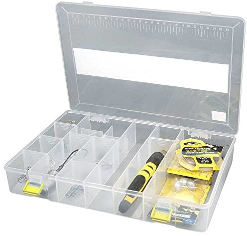 Spro Tackle Box 35,5x22x8cm - Tacklebox für Wobbler & Gummiköder, Köderbox für Blinker, Spinner & Gummifische, Kunstköderbox
