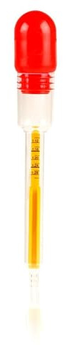 HEYNER® Batteriesäureprüfer, 1.10-1.30 g/ml Dichtemessung, 14ml Füllvolumen | temperaturkompensiertes Kunststoff-Aräometer