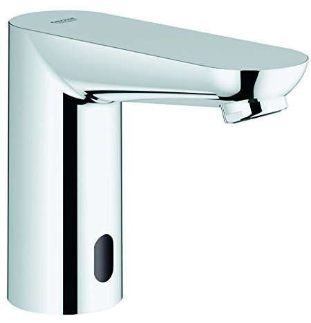 GROHE Euroeco Cosmopolitan E Bluetooth - Infrarot-Elektronik für Waschtisch (wassersparend, automatische Spülung, Reinigungsmodus, App- Verknüpfung), chrom, 36409000