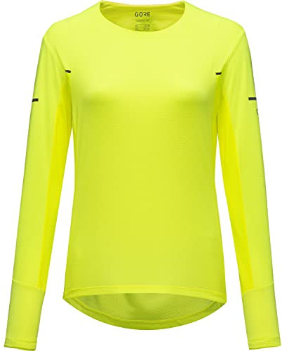 GOREWEAR Vivid Langarm Shirt Damen, Neon Yellow, 36