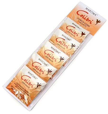 Hangerworld - 5 Stück Anti-Mottenschutzbeutel mit Zedernholz für Kleiderschränke, Schränke und Schubladen