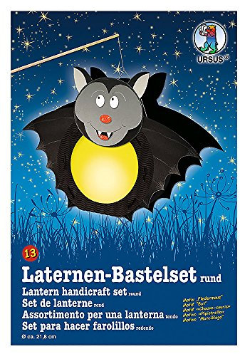 Ursus 18700013 - Laternen Bastelset Fledermaus, ca. 21,8 x 31 x 10,3 cm