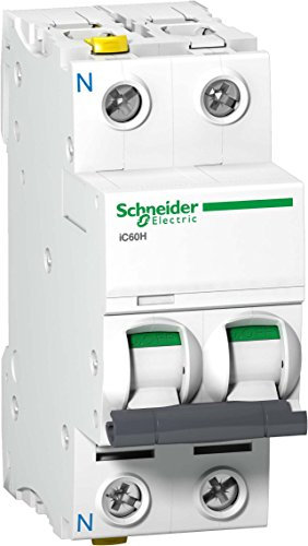Schneider a9 F07602 interruttore magnetotermico ic60h, 1p + n, 2 a, C charakteristik