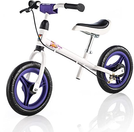 Kettler Laufrad Speedy Pablo 2.0 – das ideale Lauflernrad – Kinderlaufrad mit Reifengröße: 12,5 Zoll – stabiles & sicheres Laufrad ab 3 Jahren – weiß & lila
