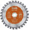 kwb Kreissägeblatt 190 x 20 mm, Made in Germany, Nagelfest, für Holz mit Metallresten, Universal Sägeblatt für z.B. Metalle, Holz und Kunstoffe