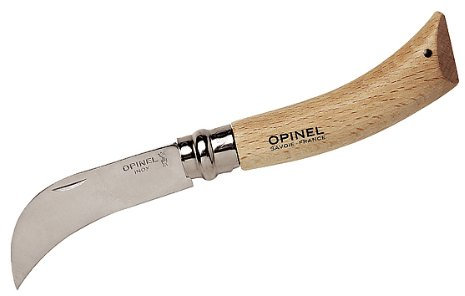 Opinel-Gärtnermesser, rostfrei, Buchenholz-Griff, Heftlänge 11 cm