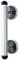 RIDDER Assistent A0203000 Wannengriff, Haltegriff, Premium, 30 cm, Aluminium, eloxal