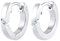 Elli DIAMONDS Ohrringe Damen Creolen Basic mit Diamant (0.03 ct.) in 925 Sterling Silber