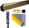 Rain Deflector for Exterior Door, 914mm, Door Rain Deflector with End Caps, Gold Effect