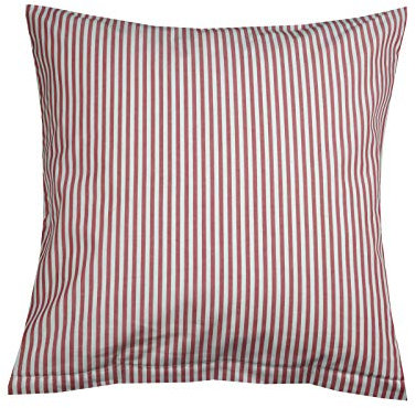 Lorena Batist Bettwäsche Basel Streifen Burgund Kissenbezug einzeln 80x80 cm