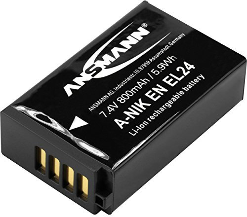 ANSMANN 1400-0072 Li-Ion Equivalent Battery for Nikon EN EL 24