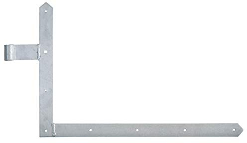 Alberts 313036 Tor-Winkelband 400x600x40x105mm STA TZN li.unten 5mm GAH, feuerverzinkt, Ø16 mm / 400 x 600 mm/unten