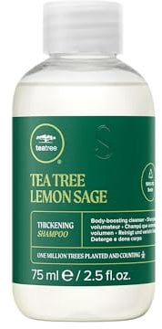 Paul Mitchell Tea Tree Lemon Sage Thickening Shampoo - Volumen-Shampoo für feines Haar, kräftigende Haar-Wäsche in Salon-Qualität, 75 ml