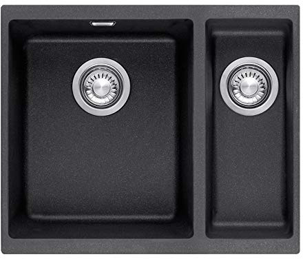 Franke SID 160 - Fregadero (Fregadero encastrado bajo encimera, Rectangular, Blanco, 2 senos, Rectangular, 410 x 200 mm)