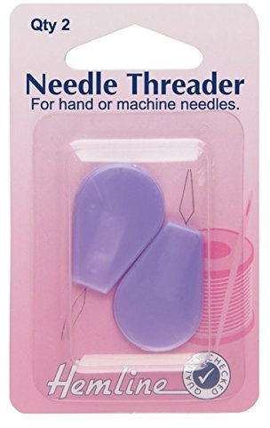 Hemline Needle Threader with Plastic Handle, pk 2