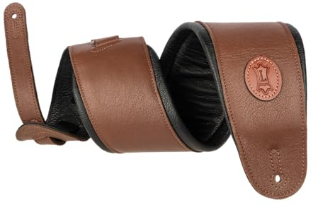 Levy's Leathers Signature Legacy Series 4.5 Garment Leather Guitar Strap, Brown (MSS2-4-BRN)
