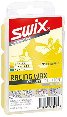 Swix Racing Wachs gelb 60g -2°C bis +10°C