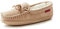Reissner Lammfelle | Engel Hausschuh Moccasin | Veloursleder | Innenfutter echtes Merino Lammfell | beige 39